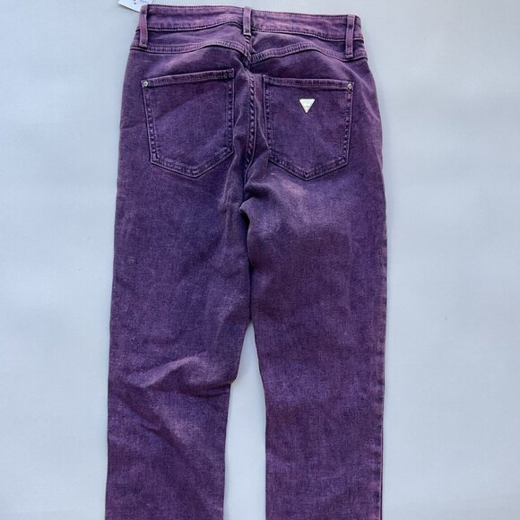 Guess Women’s 1981 High Rise Skinny Jeans In Purple Wash Size 26 - Picture 11 of 13